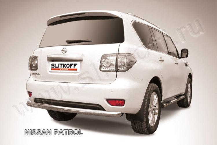Защита заднего бампера d76 Nissan Patrol