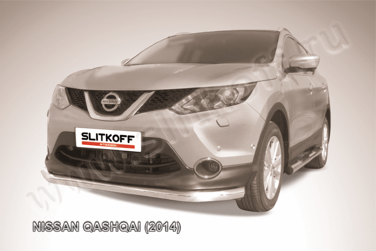 Защита переднего бампера d76 Nissan QASHQAI (2014)