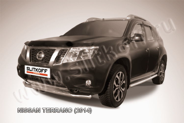Защита переднего d57 бампера Nissan Terrano (2014)