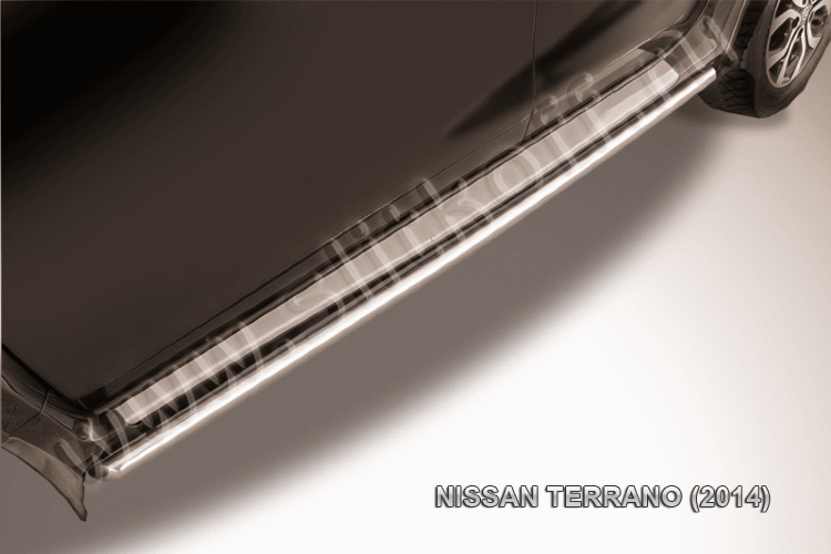 Защита порогов d42 труба Nissan Terrano (2014)