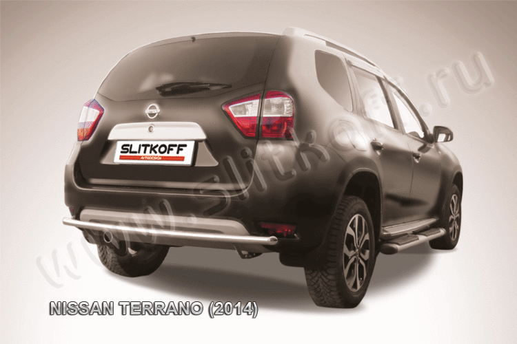 Защита заднего бампера d42 Nissan Terrano (2014)