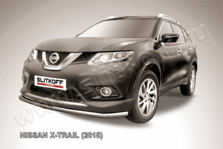 Защита переднего бампера d57 Nissan X-TRAIL (2015)