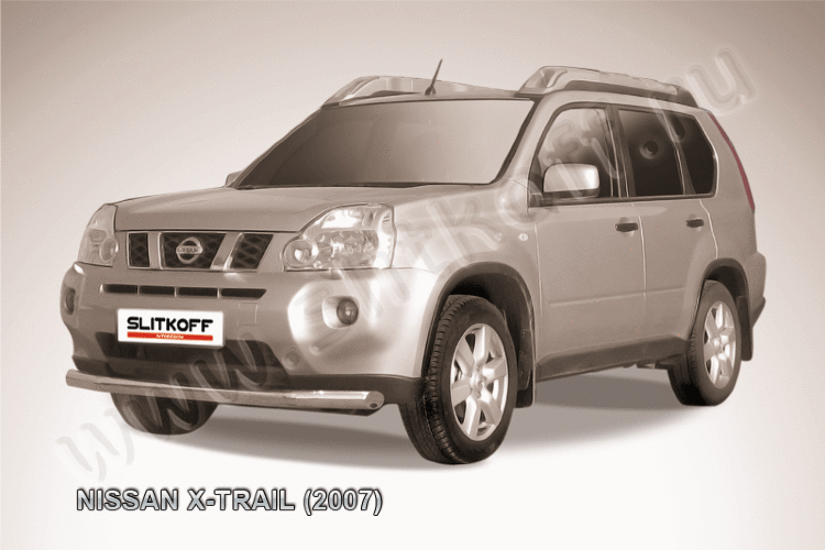 Защита переднего бампера d76 Nissan X-TRAIL (2007)