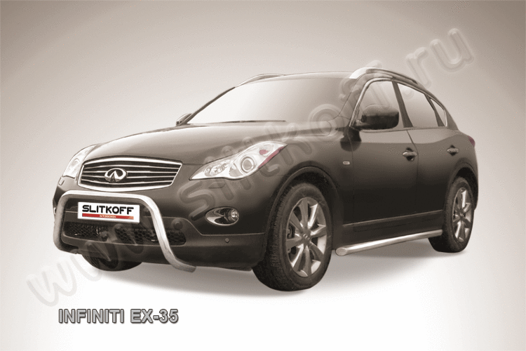 Кенгурятник d57 низкий "мини" Infiniti EX-35