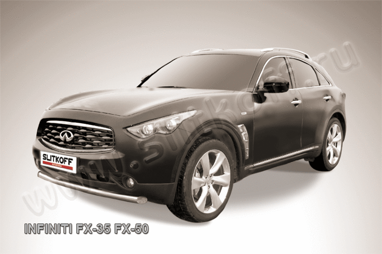 Защита переднего бампера d76 Infiniti FX-35; FX-50