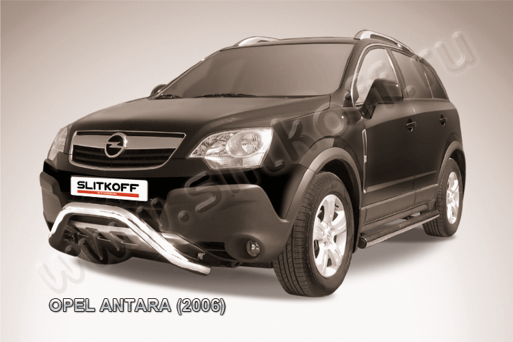 Кенгурятник d76 низкий "мини" Opel Antara
