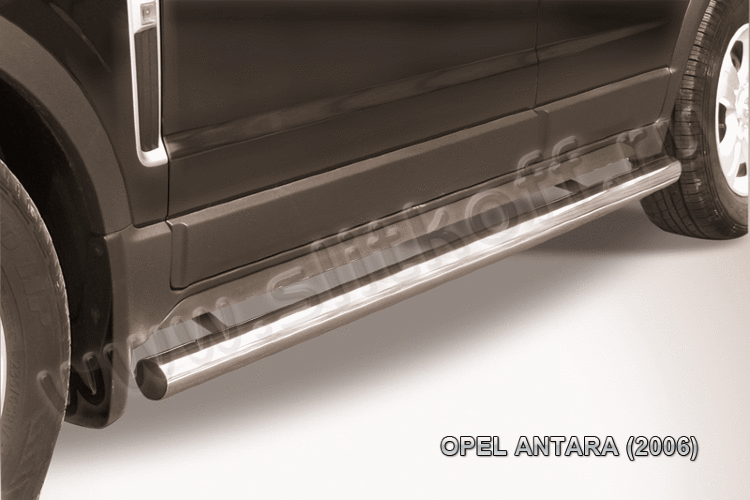 Защита порогов d76 труба Opel Antara
