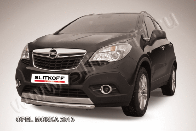 Защита переднего бампера d57 короткая Opel Mokka (2013)