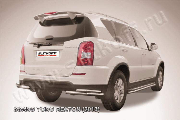 Уголки d57+d42 двойные SsangYong REXTON NEW (2013)