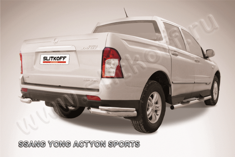 Уголки d76+d42 двойные SsangYong ACTYON SPORT (2013)