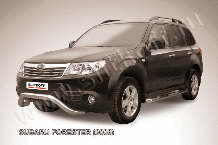Кенгурятник d76 "мини" Subaru Forester