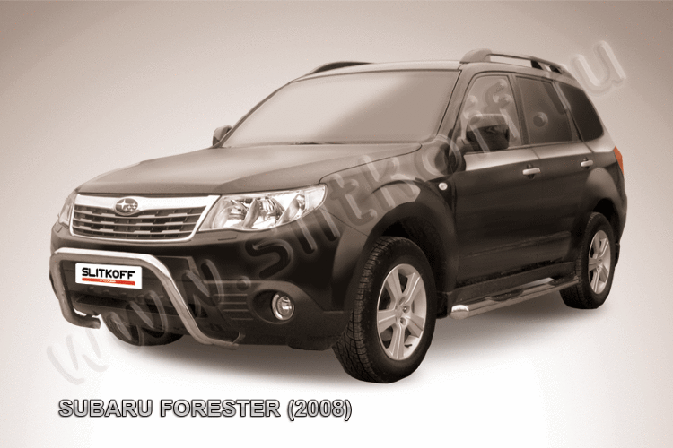 Кенгурятник d57 низкий "рама" Subaru Forester