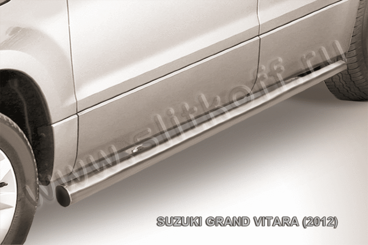 Защита порогов d57 труба Suzuki Grand Vitara (2012)