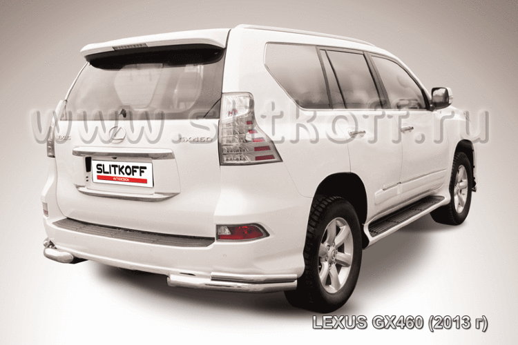 Уголки d76+d42 двойные Lexus GX460 (2013)