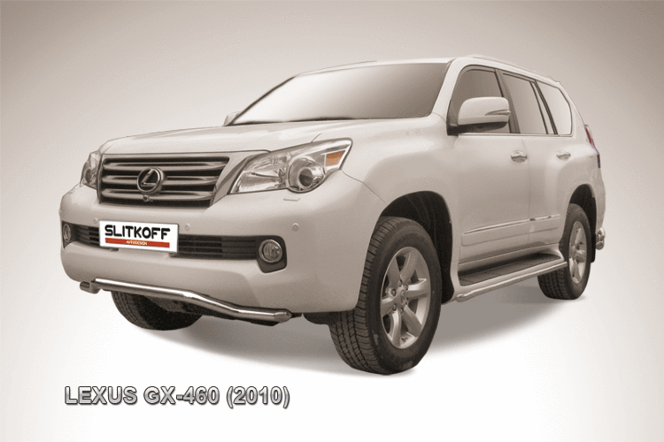Защита переднего бампера d57 "волна" Lexus GX-460 (2010)