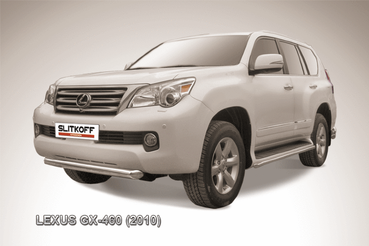 Защита переднего бампера d76 короткая Lexus GX-460 (2010)