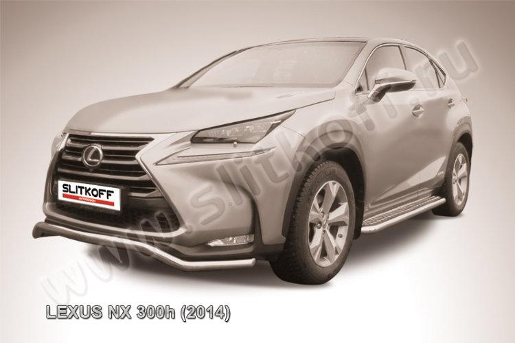 Защита переднего бампера d57 "волна" Lexus NX 300h