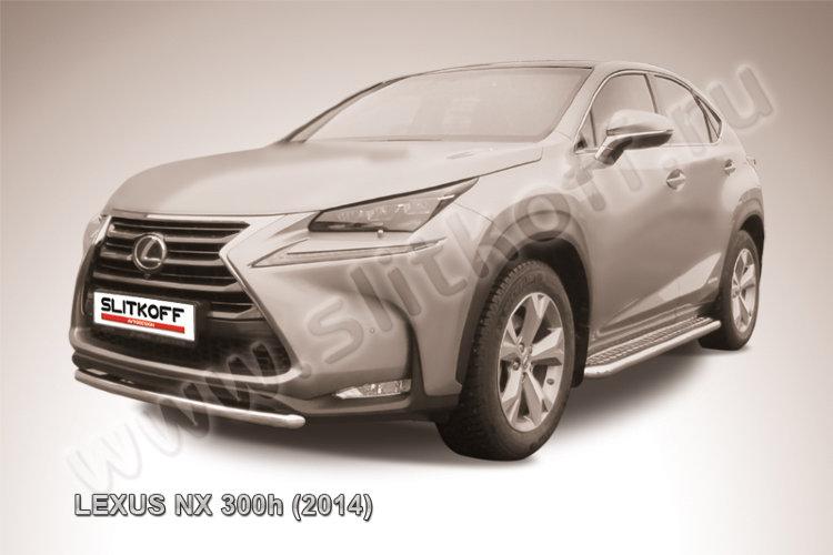 Защита переднего бампера d57 короткая Lexus NX 300h