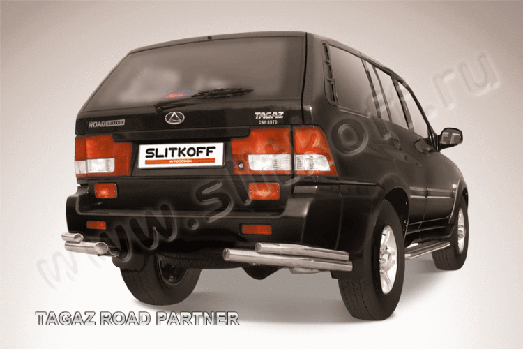 Уголки d57+d42 двойные TAGAZ ROAD Partner