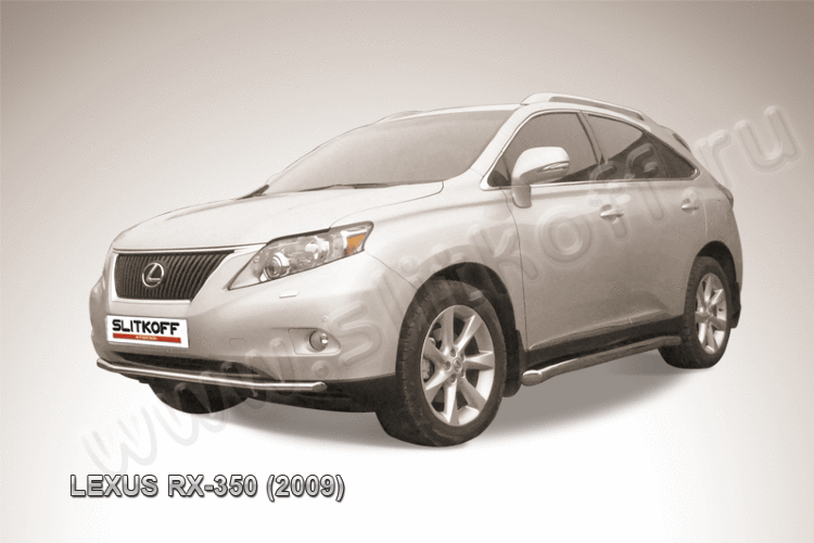 Защита переднего бампера d57 Lexus RX-350 (2009)
