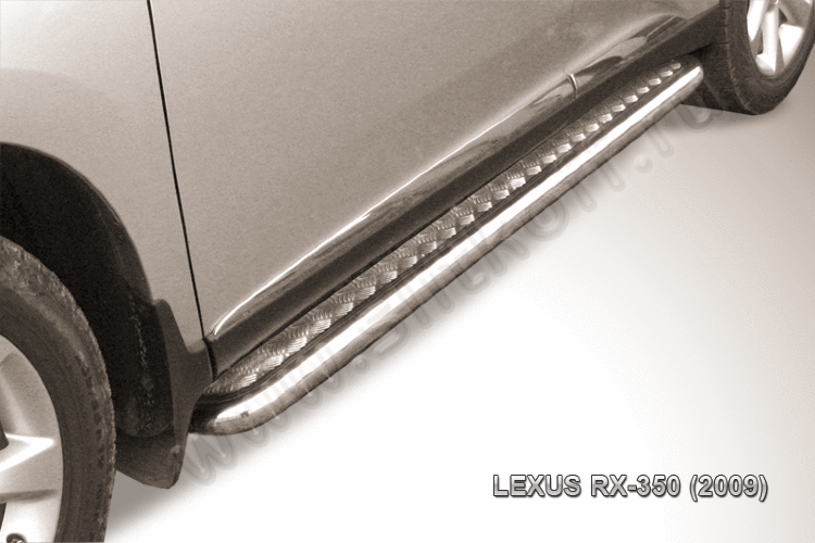 Защита порогов d57 с листом Lexus RX-350 (2009)