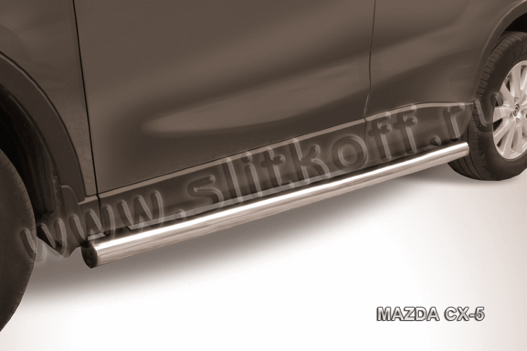 Защита порогов d76 труба Mazda CX-5