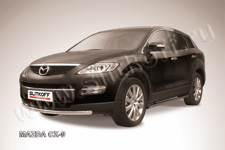 Защита переднего бампера d57 Mazda CX-9