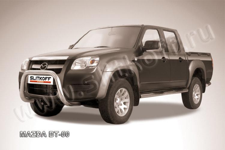 Кенгурятник d76 низкий "мини" Mazda BT-50