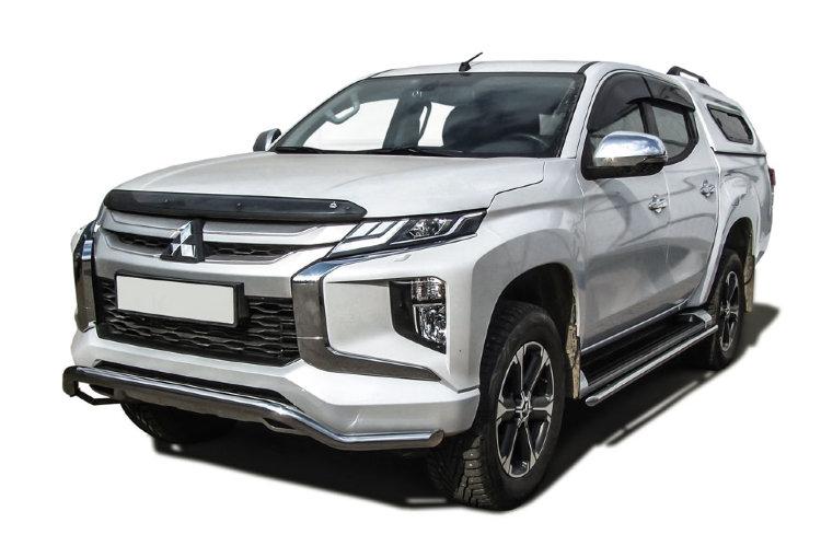Защита переднего бампера d57 "волна" Mitsubishi L-200 (2018)