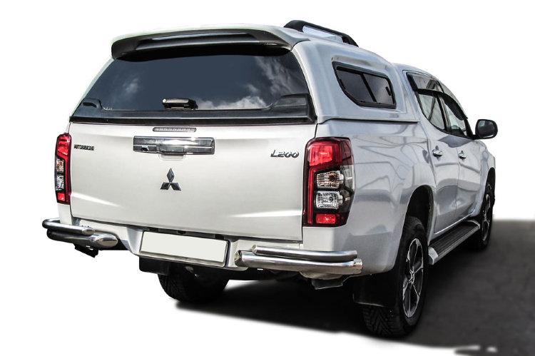 Уголки d76+d42 без бампера Mitsubishi L-200 (2018)