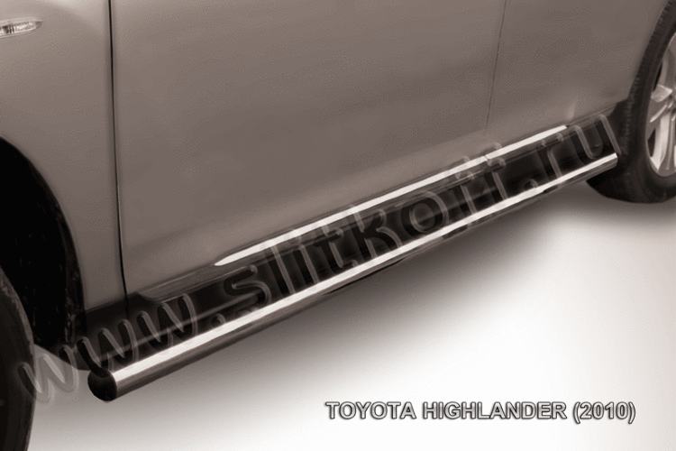 Защита порогов d57 труба Toyota Highlander (2010)