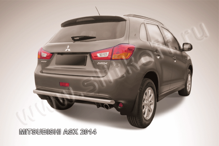 Защита заднего бампера d57 Mitsubishi ASX (2014)
