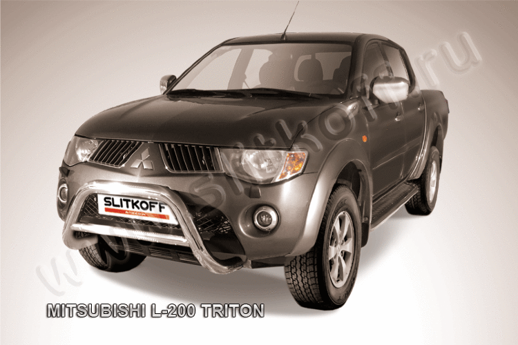Кенгурятник d76 низкий Mitsubishi L-200 Triton