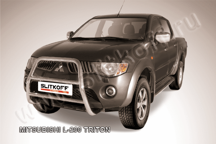Кенгурятник d57 высокий Mitsubishi L-200 Triton