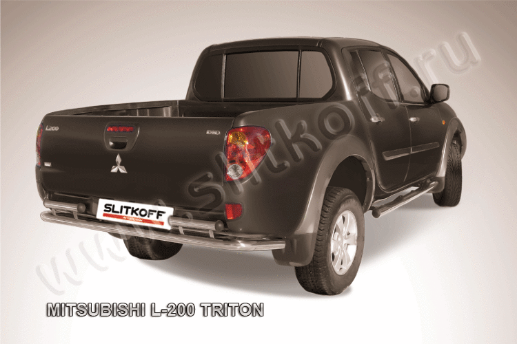 Защита заднего бампера d57 Mitsubishi L-200 Triton