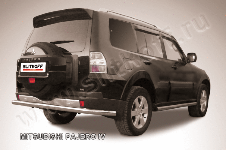 Защита заднего бампера d76 Mitsubishi Pajero IV