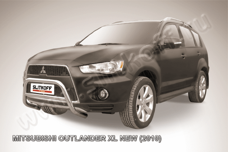Кенгурятник d57 низкий Mitsubishi Outlander XL (рестайлинг 2010)
