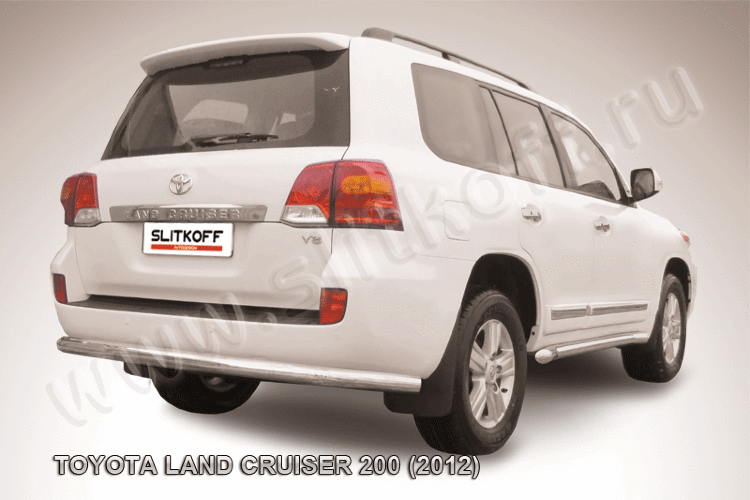 Защита заднего бампера d76 Toyota Land Cruiser 200 (2012)