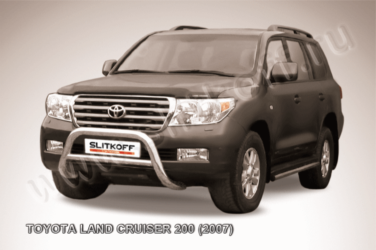 Кенгурятник d76 низкий Toyota Land Cruiser 200 (2007)