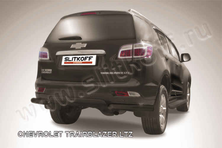 Уголки d76 черные Chevrolet Trailblazer (2012)