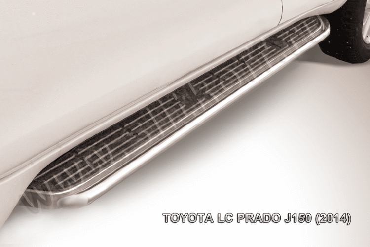 Защита штатного порога d42 Toyota Land Cruiser Prado (2014)