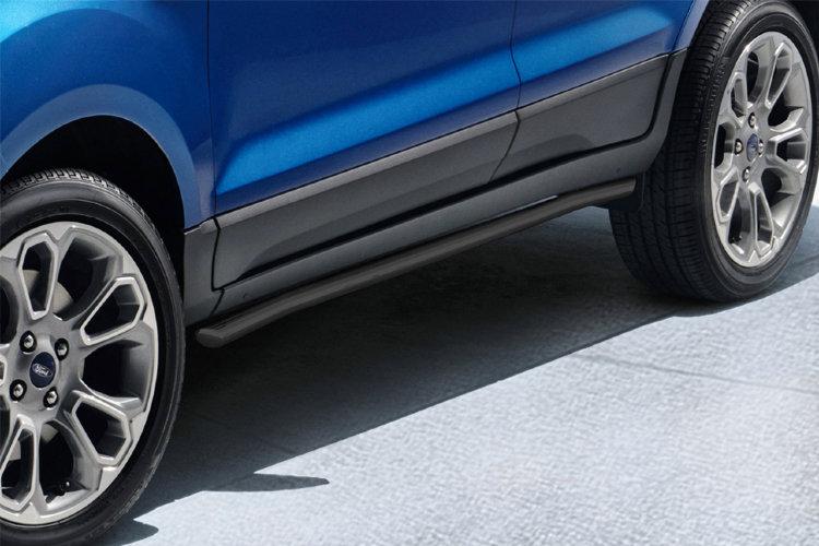 Защита порогов d57 труба черная Ford EcoSport (2017)