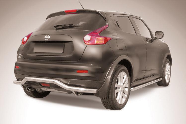 Защита заднего бампера d57 "волна" Nissan Juke 4WD (2011)