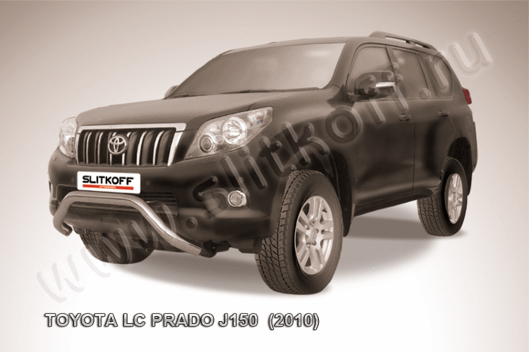 Кенгурятник d76 низкий "мини" Toyota Land Cruiser Prado (2010)