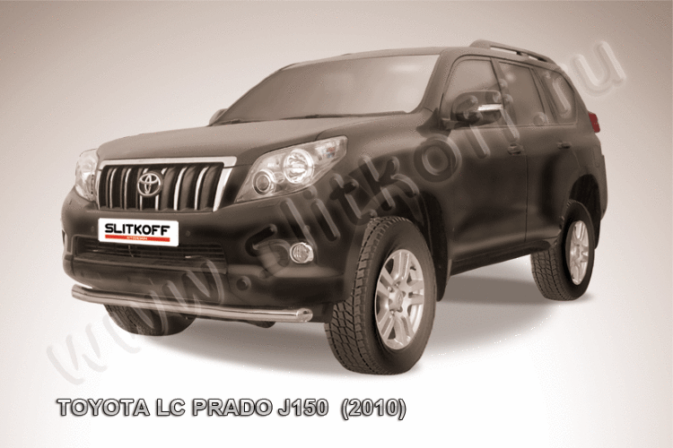 Защита переднего бампера d76 Toyota Land Cruiser Prado (2010)