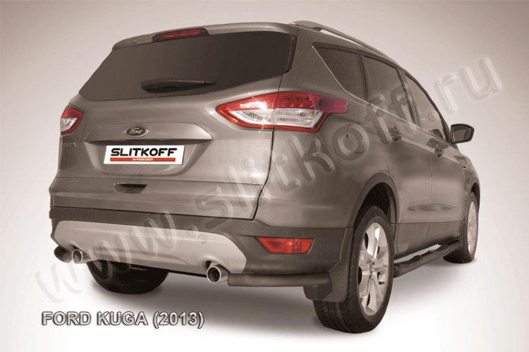 Уголки d57 черные Ford Kuga (2013)
