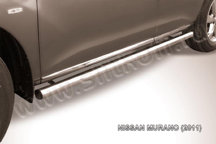 Защита порогов d57 труба Nissan Murano (2011)