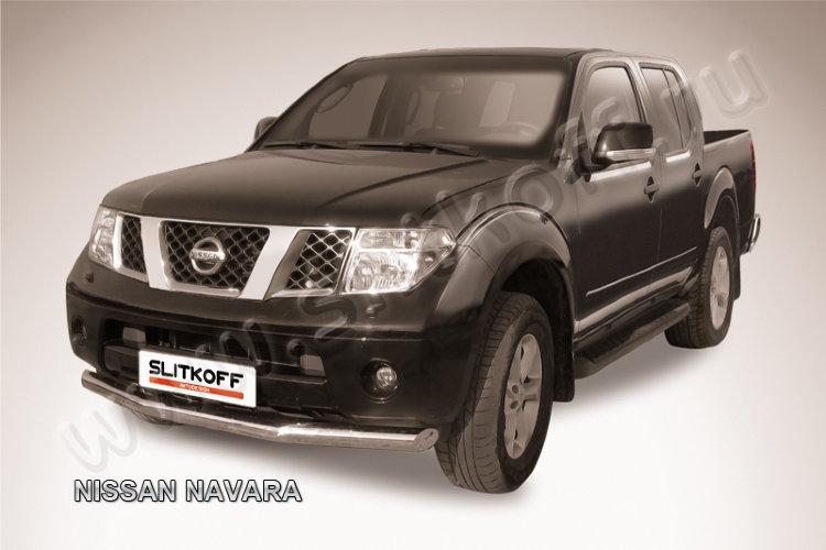 Защита переднего бампера d76 Nissan Navara