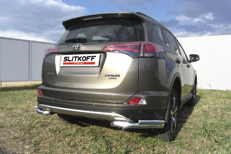 Уголки d57+d42 двойные Toyota RAV4 (2015)