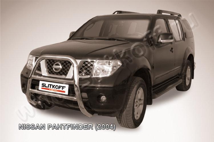 Кенгурятник d76 высокий Nissan Pathfinder R51